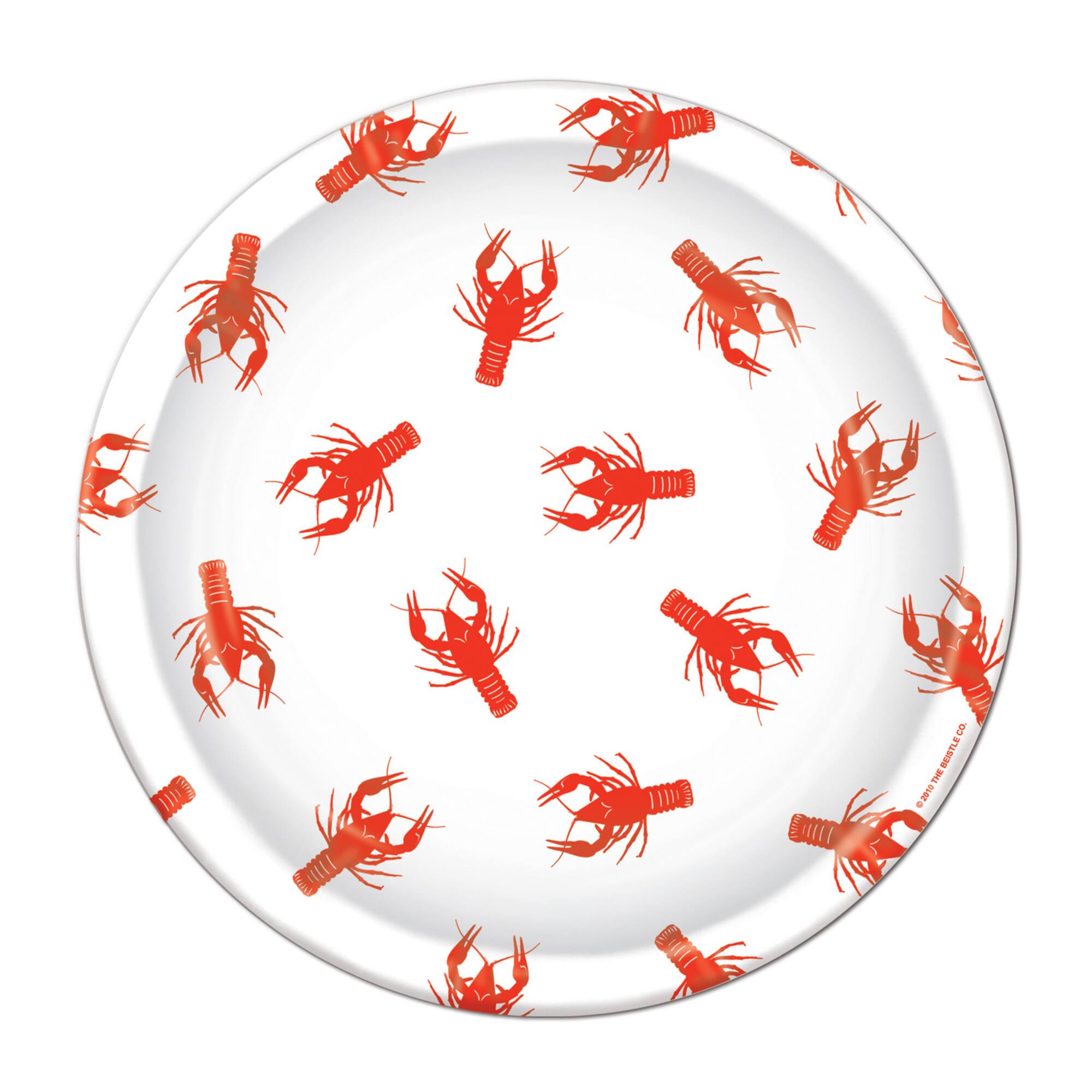 Beistle 9" Crawfish Paper Plates, 16ct.